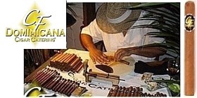 Cigar roller at Rhode Island wedding